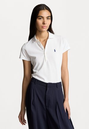 JULIE 修身短袖 - Polo 衫 - 白色